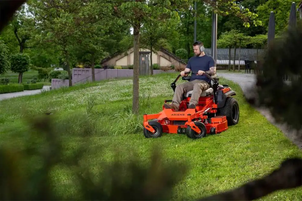 apex 48 122cm side discharge zero turn ride on lawnmower