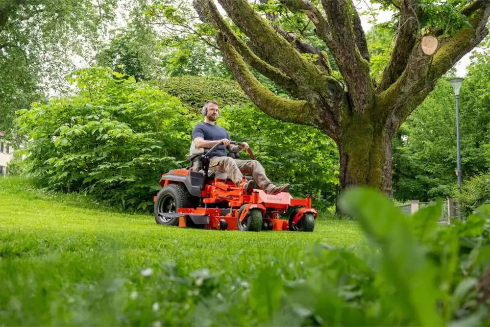 apex 48 122cm side discharge zero turn ride on lawnmower