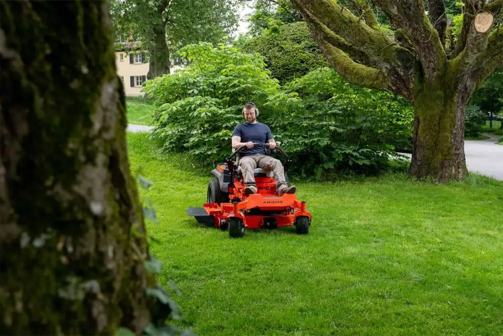 apex 48 122cm side discharge zero turn ride on lawnmower