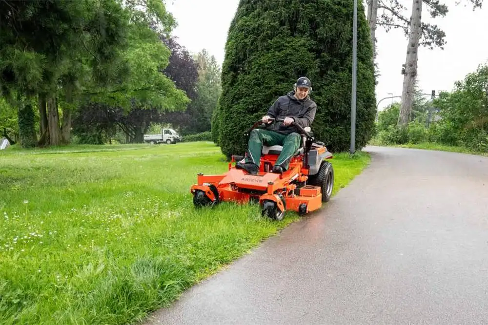 apex 48 122cm side discharge zero turn ride on lawnmower