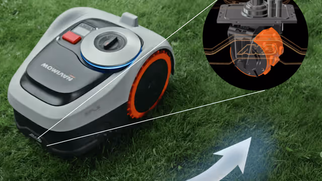 Navimow i2 AWD zero-turn steering
